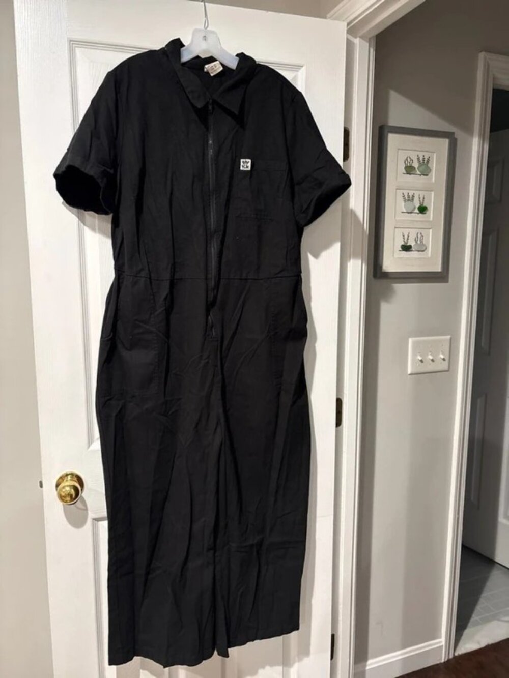 Lucy & Yak Ragan Jumpsuit Black UK 20/US 16 - Picture 2 of 2